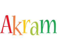 Akram birthday logo