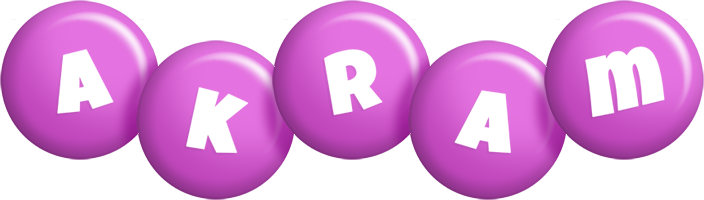 Akram candy-purple logo
