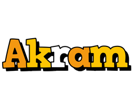 Akram cartoon logo