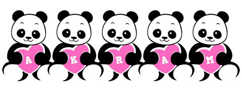 Akram love-panda logo
