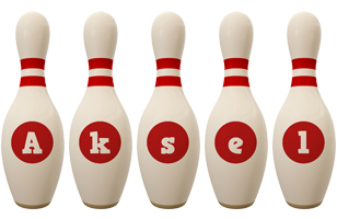 Aksel bowling-pin logo