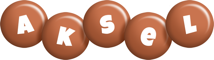 Aksel candy-brown logo