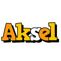 Aksel cartoon logo