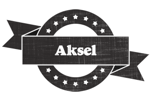 Aksel grunge logo