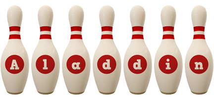 Aladdin bowling-pin logo