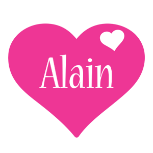 Alain love-heart logo