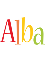 Alba birthday logo