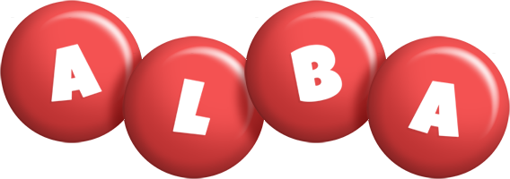 Alba candy-red logo