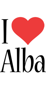 Alba i-love logo