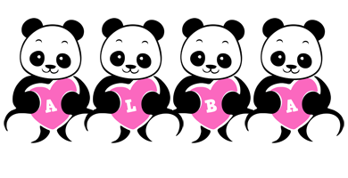 Alba love-panda logo