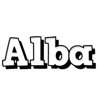 Alba snowing logo