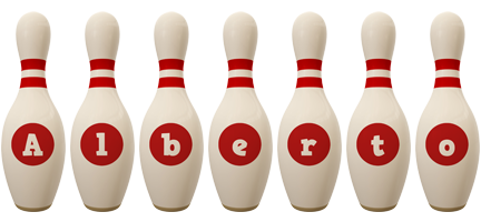 Alberto bowling-pin logo