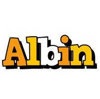 Albin cartoon logo