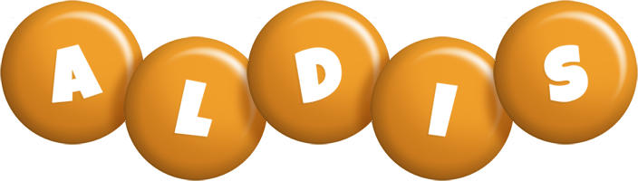 Aldis candy-orange logo