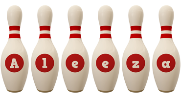 Aleeza bowling-pin logo