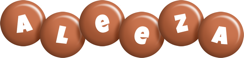 Aleeza candy-brown logo