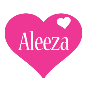 Aleeza love-heart logo