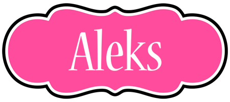 Aleks invitation logo