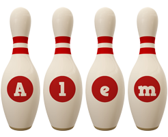 Alem bowling-pin logo