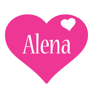 Alena love-heart logo
