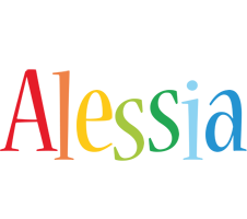 Alessia birthday logo