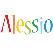 Alessio birthday logo