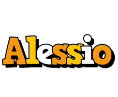 Alessio cartoon logo