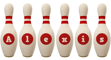 Alexis bowling-pin logo