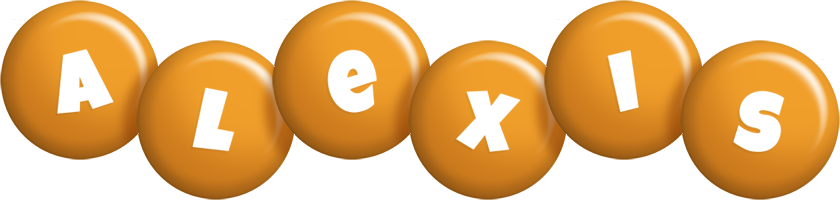 Alexis candy-orange logo