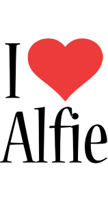 Alfie i-love logo