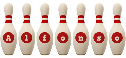 Alfonso bowling-pin logo