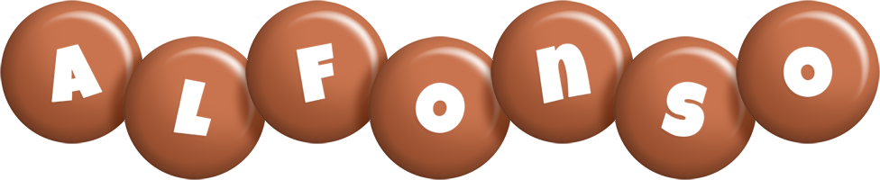 Alfonso candy-brown logo