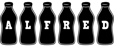 Alfred bottle logo