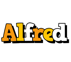 Alfred cartoon logo