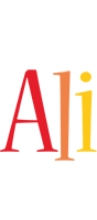 Ali birthday logo