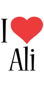 Ali i-love logo