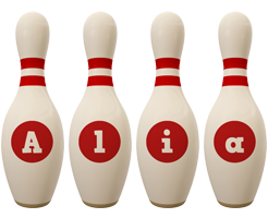 Alia bowling-pin logo