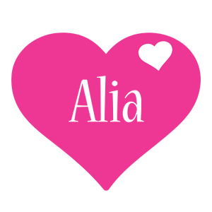 Alia love-heart logo