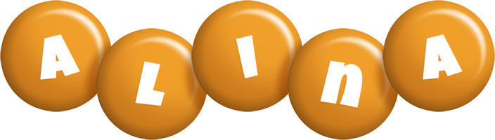 Alina candy-orange logo