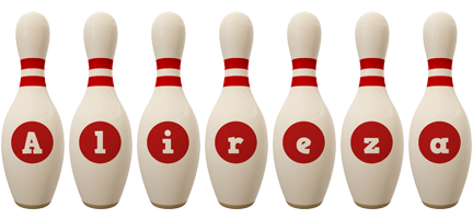 Alireza bowling-pin logo