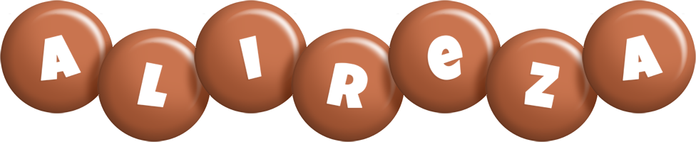 Alireza candy-brown logo