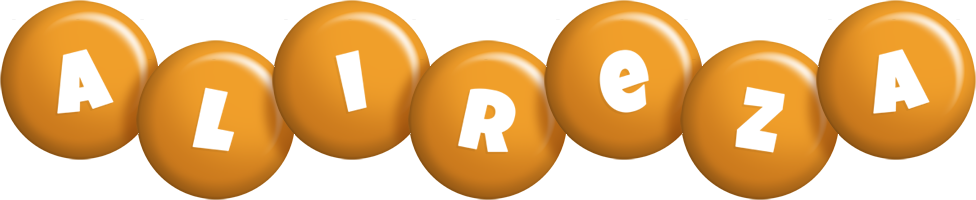 Alireza candy-orange logo