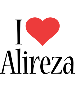 Alireza i-love logo