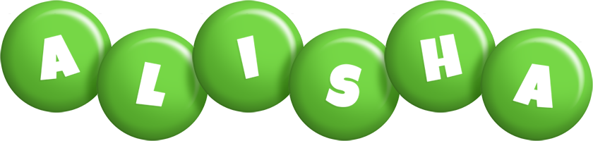 Alisha candy-green logo