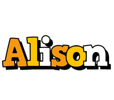 Alison cartoon logo