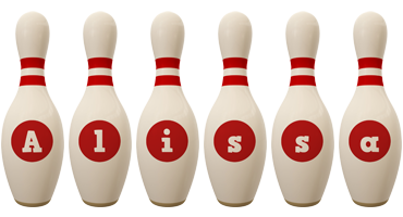Alissa bowling-pin logo