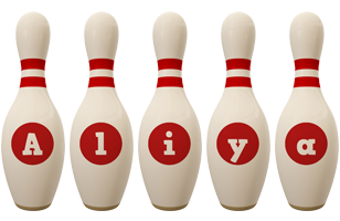 Aliya bowling-pin logo