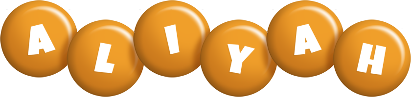 Aliyah candy-orange logo