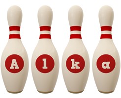 Alka bowling-pin logo
