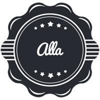 Alla badge logo